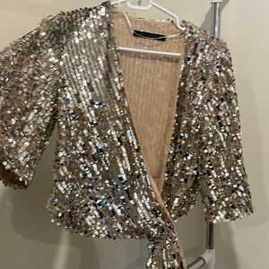Zara sequin topper